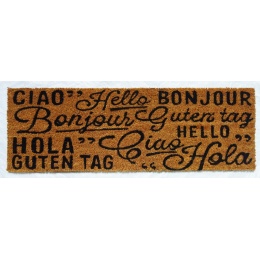 Felpudo Bonjour Hello Hola...