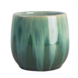 MACETA DE CERAMICA VERDE...