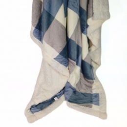 MANTA C/CORDERITO GRIS