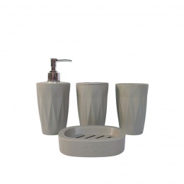 SETX4 BAÑO GRIS DIAMOND