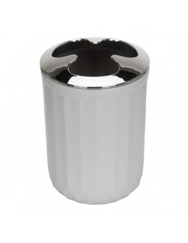 Set x4 Accesorios de Baño Gris Rayas...