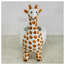 Maceta Jirafa de Cerámica –...