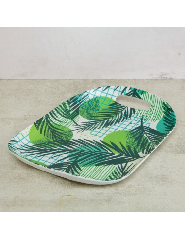 BANDEJA OVAL HOJAS SURTIDA 32X24CM...