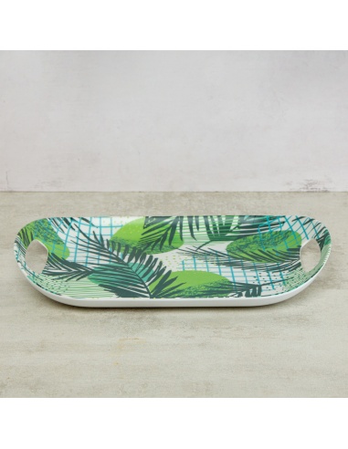 BANDEJA OVAL HOJAS SURTIDA 32X24CM...