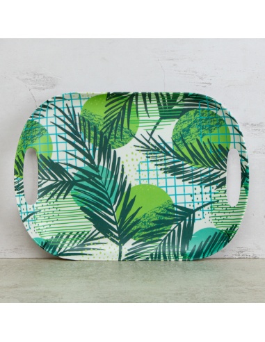 BANDEJA OVAL HOJAS SURTIDA 32X24CM...