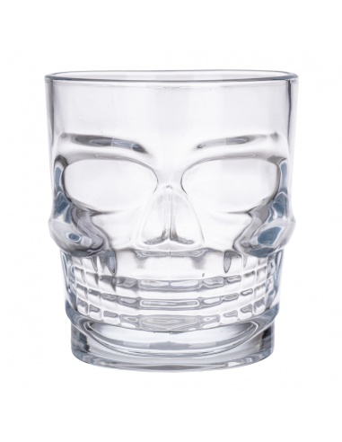 Set x 6 Vaso Calavera De Vidrio