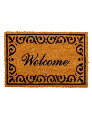 FELPUDO WELCOME DECO 40X60 CM COCO/GOMA