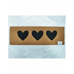 FELPUDO CORAZONES BLACK...