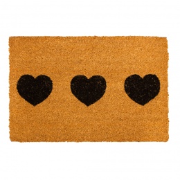 FELPUDO CORAZONES BLACK...