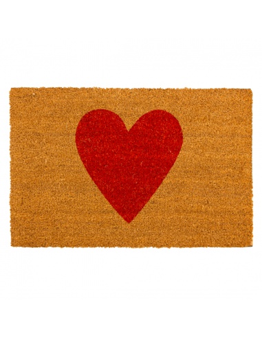 FELPUDO RED HEART 40X60 CM  COCO/PVC