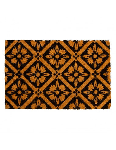 FELPUDO FLOR 40 X60 CM COCO/PVC