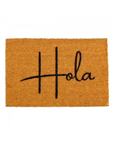 FELPUDO HOLA 40X60 CM COCO/PVC