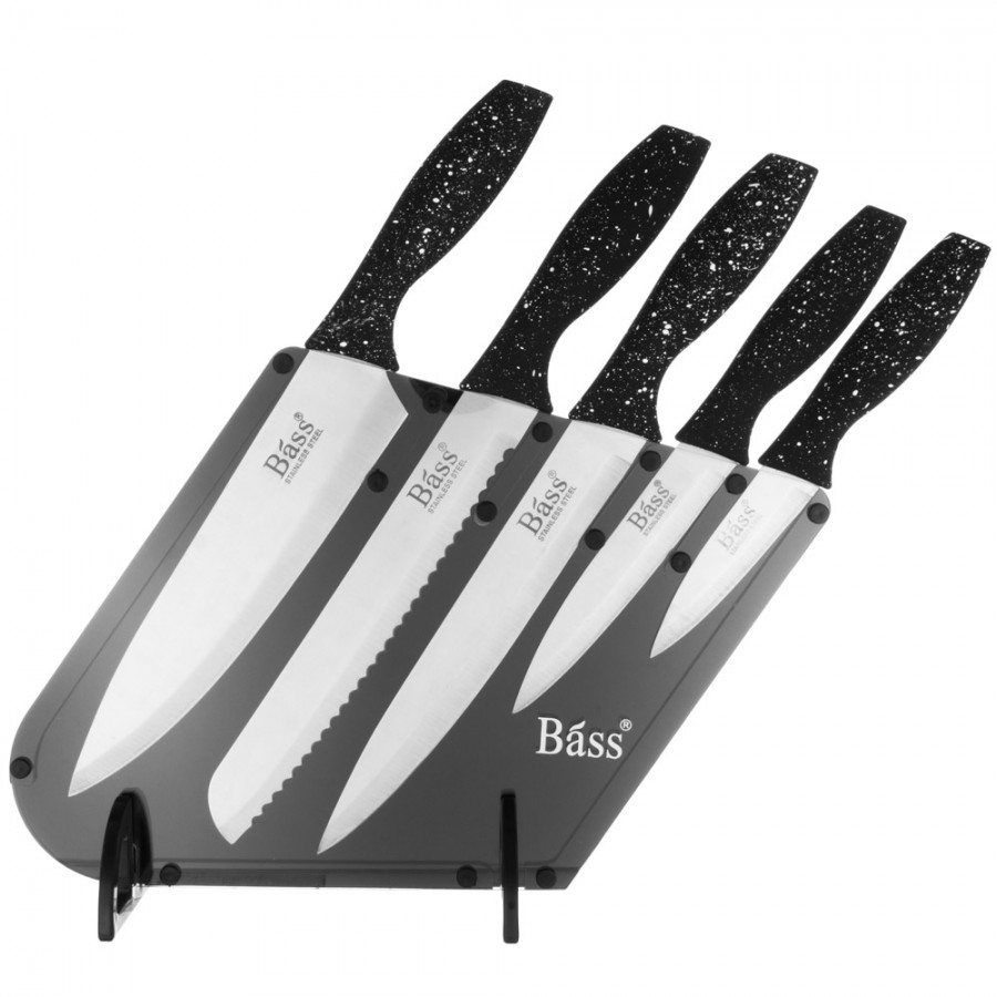 Set de cuchillos - BERLINGERHAUS Black Rose, Juego Cuchillos Cocina  Profesional Acero Inoxidable, Cocinero Cebollero, Rebanador Tabla