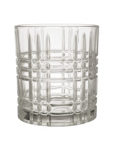 SETX6 VASOS PLAID 350ML. 8.5X10CM VDRIO